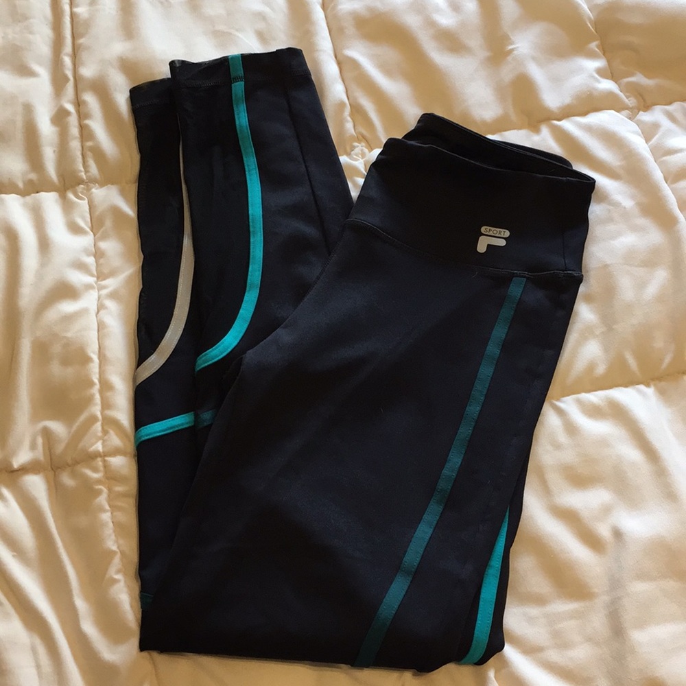 COPY - Fila Sport Mesh & Reflective Running Leggi…